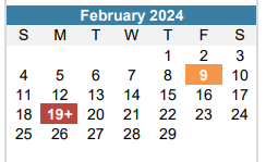 District School Academic Calendar for Mcbee Elementary for February 2024