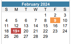 District School Academic Calendar for Pecan Springs Elementary for February 2024