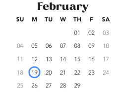 District School Academic Calendar for Pine Tree Elementary School for February 2024