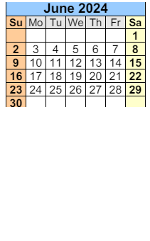 District School Academic Calendar for Daphne Middle School for June 2024