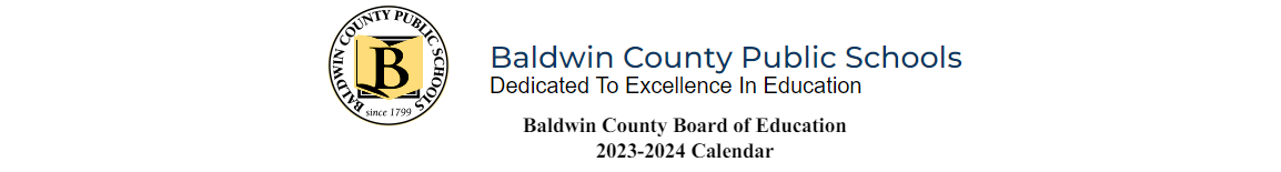 District School Academic Calendar for Daphne Middle School