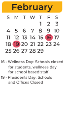 District School Academic Calendar for Cecil Elementary for February 2024