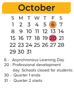 District School Academic Calendar for Cecil Elementary for October 2023