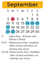 District School Academic Calendar for Cecil Elementary for September 2023