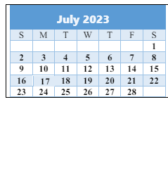 District School Academic Calendar for Baltimore Highlands Elementary for July 2023