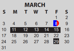 District School Academic Calendar for Fehl-Price Classical Academy for March 2024