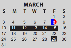 District School Academic Calendar for Ogden Elementary for March 2024