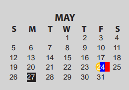 District School Academic Calendar for Dishman Elementary School for May 2024