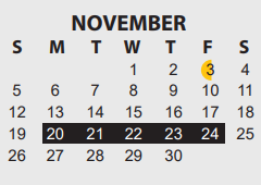 District School Academic Calendar for Field Elementary for November 2023