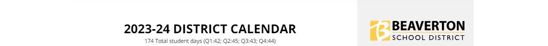 District School Academic Calendar for Hazeldale Elementary School