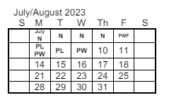 District School Academic Calendar for Bertha Barber Elementary Sch for August 2023
