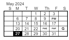 District School Academic Calendar for Bertha Barber Elementary Sch for May 2024