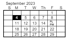 District School Academic Calendar for Bertha Barber Elementary Sch for September 2023