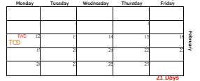 District School Academic Calendar for Sugar Creek Elementary School for February 2024