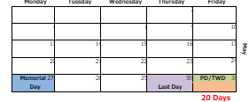 District School Academic Calendar for Mary Mae Jones ELEM. School for May 2024