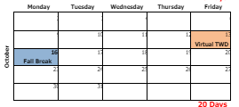 District School Academic Calendar for Mary Mae Jones ELEM. School for October 2023