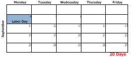 District School Academic Calendar for Sugar Creek Elementary School for September 2023
