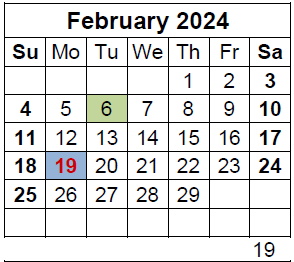 District School Academic Calendar for Barnwell Middle for February 2024