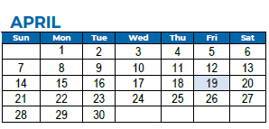 District School Academic Calendar for Harmony Elementary for April 2024