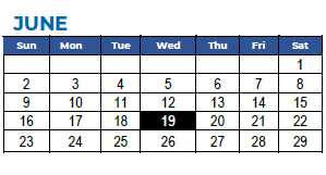 District School Academic Calendar for Harmony Elementary for June 2024