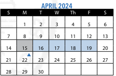 District School Academic Calendar for Patrick F Gavin Middle for April 2024