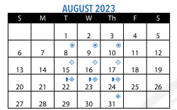 District School Academic Calendar for Patrick F Gavin Middle for August 2023