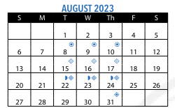 District School Academic Calendar for Lewis Middle School for August 2023