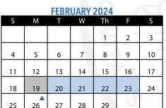 District School Academic Calendar for Patrick F Gavin Middle for February 2024