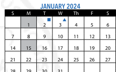 District School Academic Calendar for Patrick F Gavin Middle for January 2024