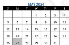 District School Academic Calendar for Lilla G. Frederick Middle School for May 2024