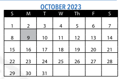 District School Academic Calendar for Patrick F Gavin Middle for October 2023