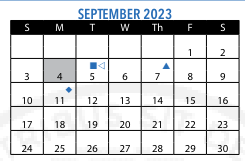 District School Academic Calendar for Joseph Lee for September 2023