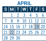 District School Academic Calendar for Crest View Elementary School for April 2024