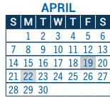 District School Academic Calendar for New Vista High School for April 2024