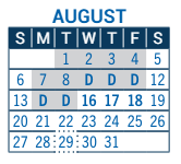 District School Academic Calendar for Crest View Elementary School for August 2023