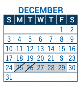 District School Academic Calendar for Crest View Elementary School for December 2023