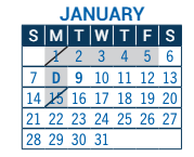District School Academic Calendar for Crest View Elementary School for January 2024