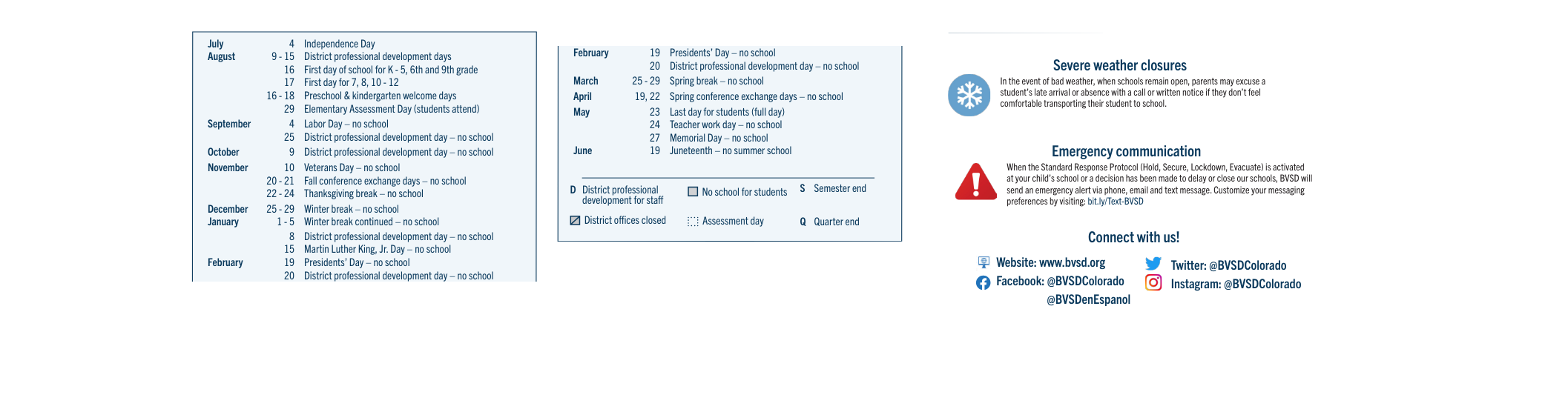 District School Academic Calendar Key for Coal Creek Elementary School