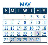 District School Academic Calendar for Eisenhower Elementary School for May 2024