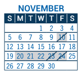 District School Academic Calendar for Crest View Elementary School for November 2023