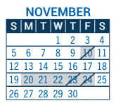 District School Academic Calendar for Coal Creek Elementary School for November 2023