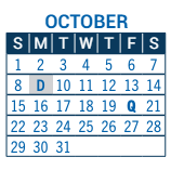District School Academic Calendar for Crest View Elementary School for October 2023