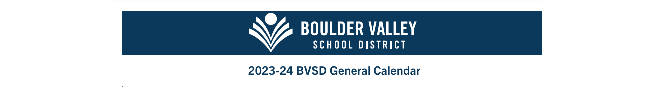 District School Academic Calendar for Boulder High School