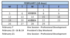 District School Academic Calendar for Bridgeport Elementary for February 2024