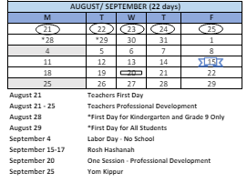District School Academic Calendar for Bridgeport Elementary for September 2023