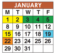 District School Academic Calendar for Coconut Creek High School for January 2024