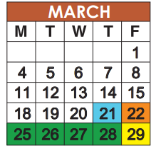 District School Academic Calendar for Broward Intensive Halfway for March 2024