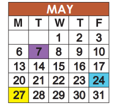 District School Academic Calendar for James S. Hunt Elementary School for May 2024