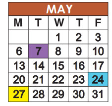 District School Academic Calendar for Sunrise Community Charter for May 2024