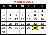 District School Academic Calendar for The Academy School #131 for March 2024